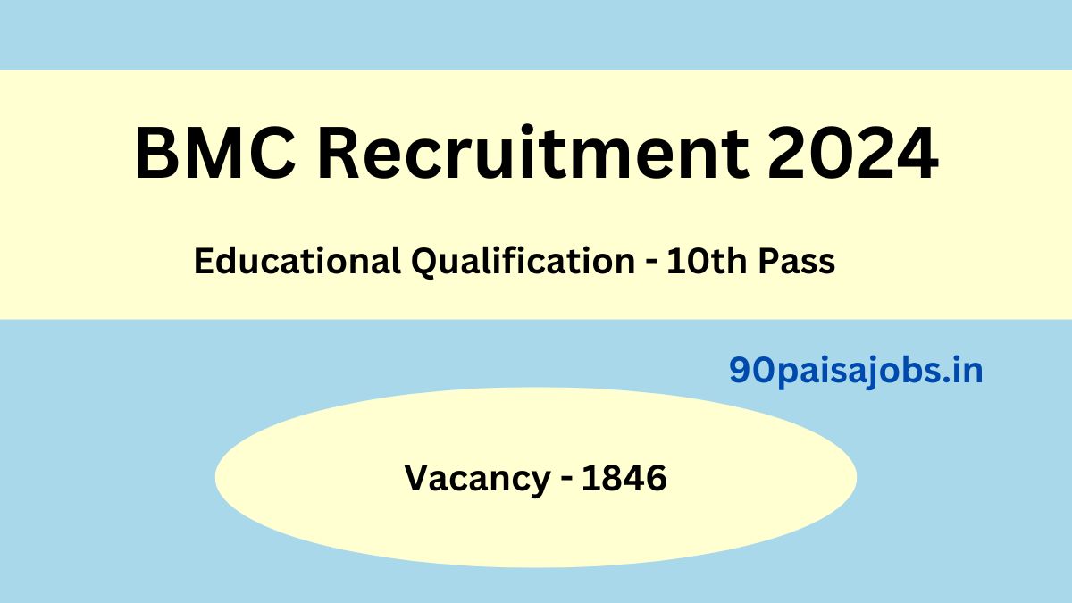 BMC Recruitment 2024 List