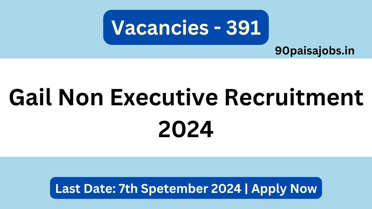 Gail Non Executive Recruitment 2024 List