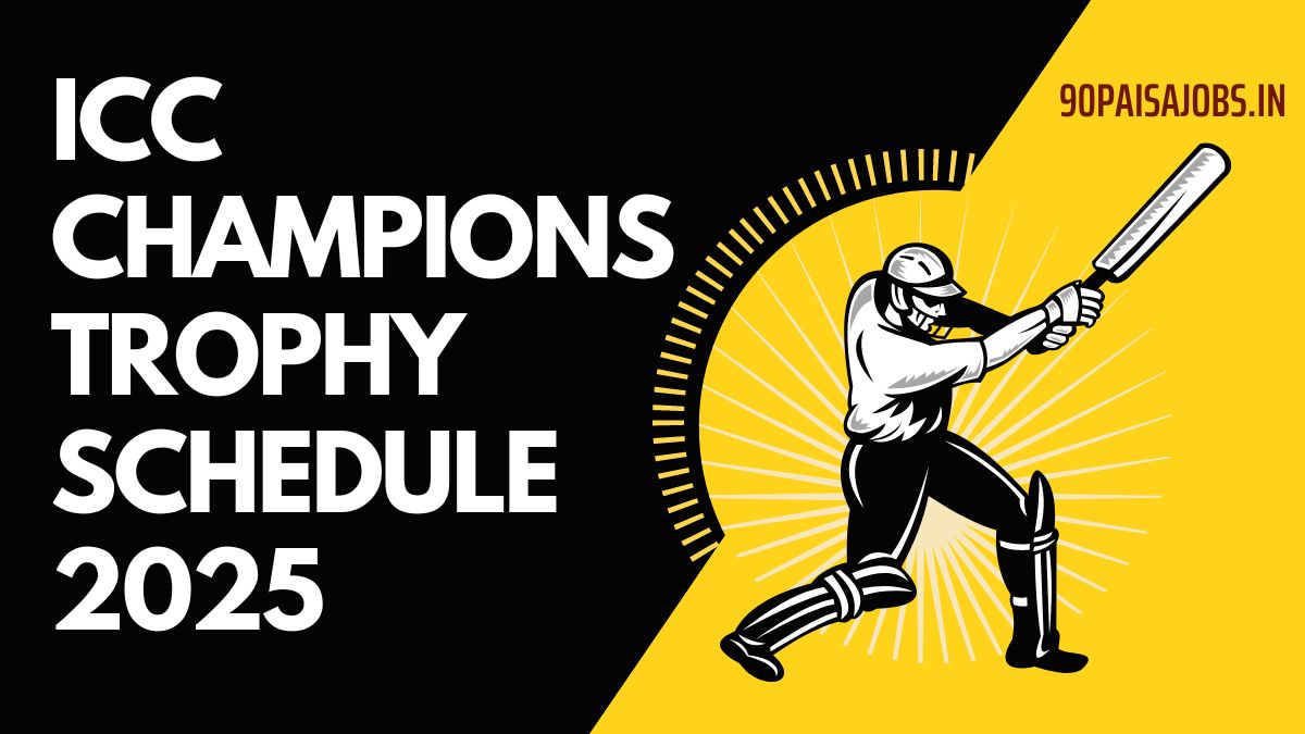 ICC Champions Trophy Schedule 2025