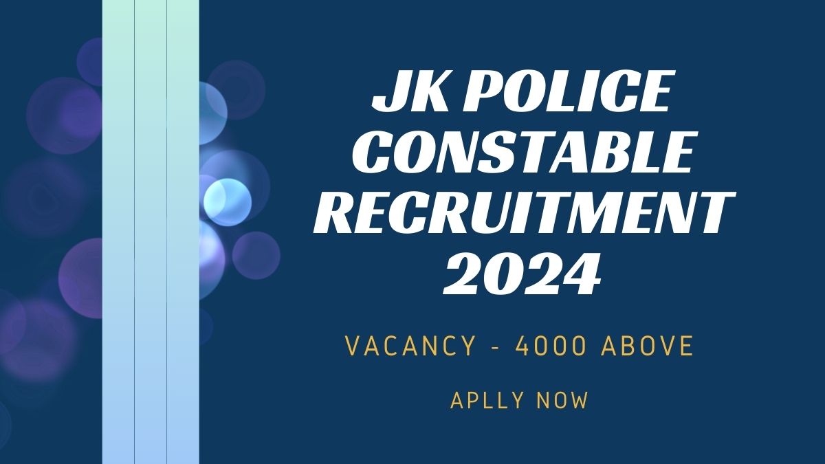 JK Police Constable Recruitment 2024