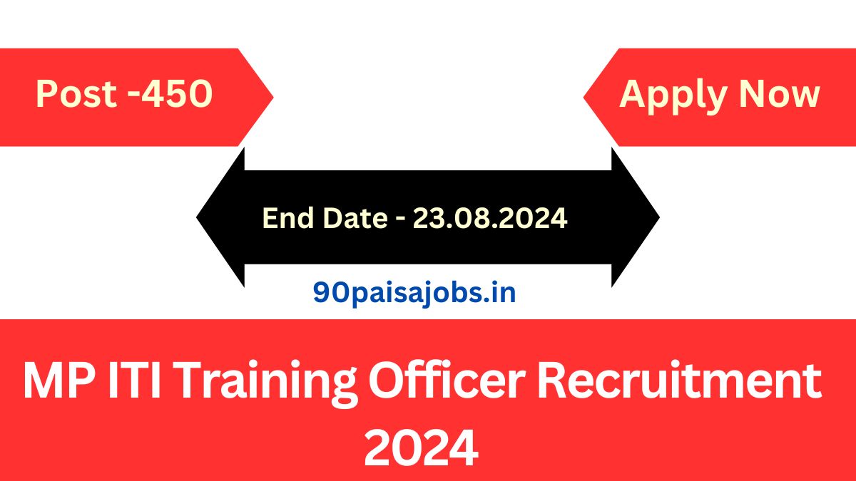 MP ITI Training Officer Recruitment