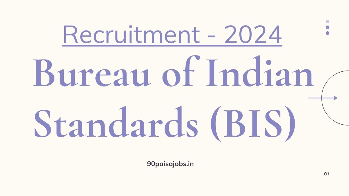 BIS Recruitment 2024: 345 Vacancies